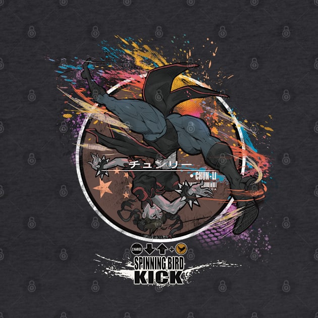 CHUN-LI: SPINNING BIRD KICK - BLACK by JF Penworks